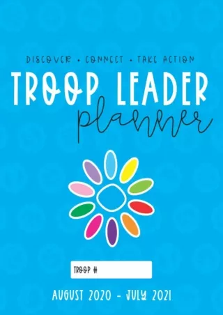 Ebook❤️(Download )⚡️ Troop Leader Planner: The Ultimate Organizer For Daisy & Multi-Level