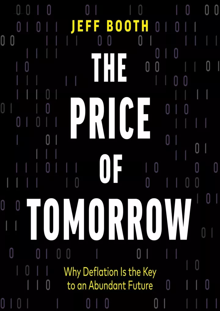 the price of tomorrow why deflation