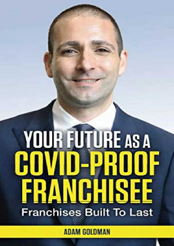 your future as a covid proof franchisee