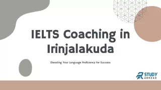"Achieve Excellence: IELTS Coaching in Irinjalakuda by PA Study Abroad Service
