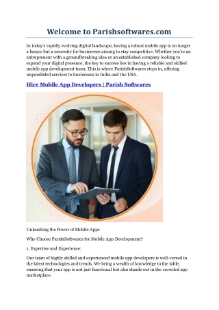 welcome to parishsoftwares com