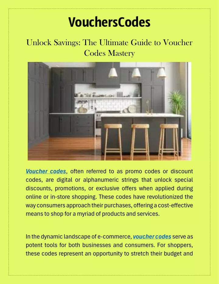 PPT - Unlock Savings The Ultimate Guide to Voucher Codes Mastery 