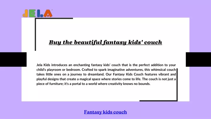 buy the beautiful fantasy kids couch