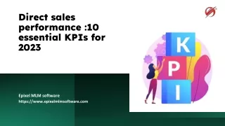 KPIs to track the number of active distributors