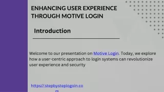 Secure Access to Your Platform Motive Login Streamline Your Experience