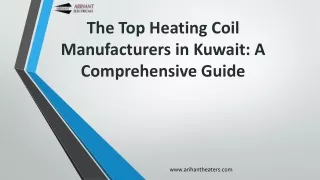 Heating Coil Manufacturers in Kuwait - Arihant Heaters