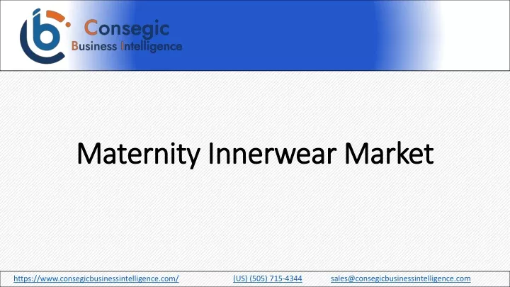 maternity innerwear market