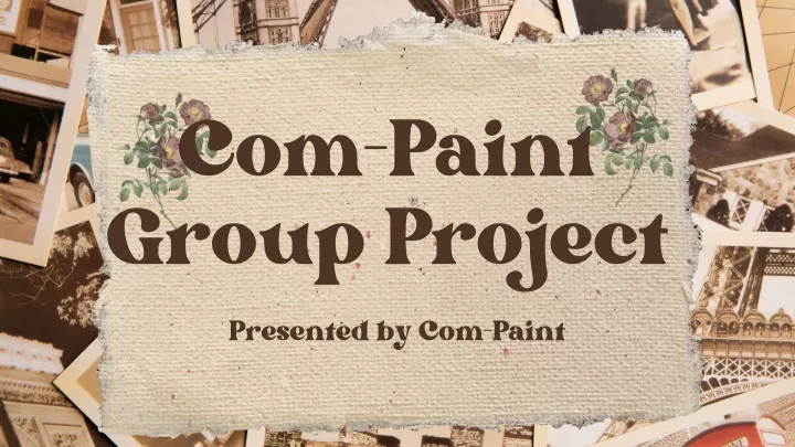 com paint group project presented by com paint
