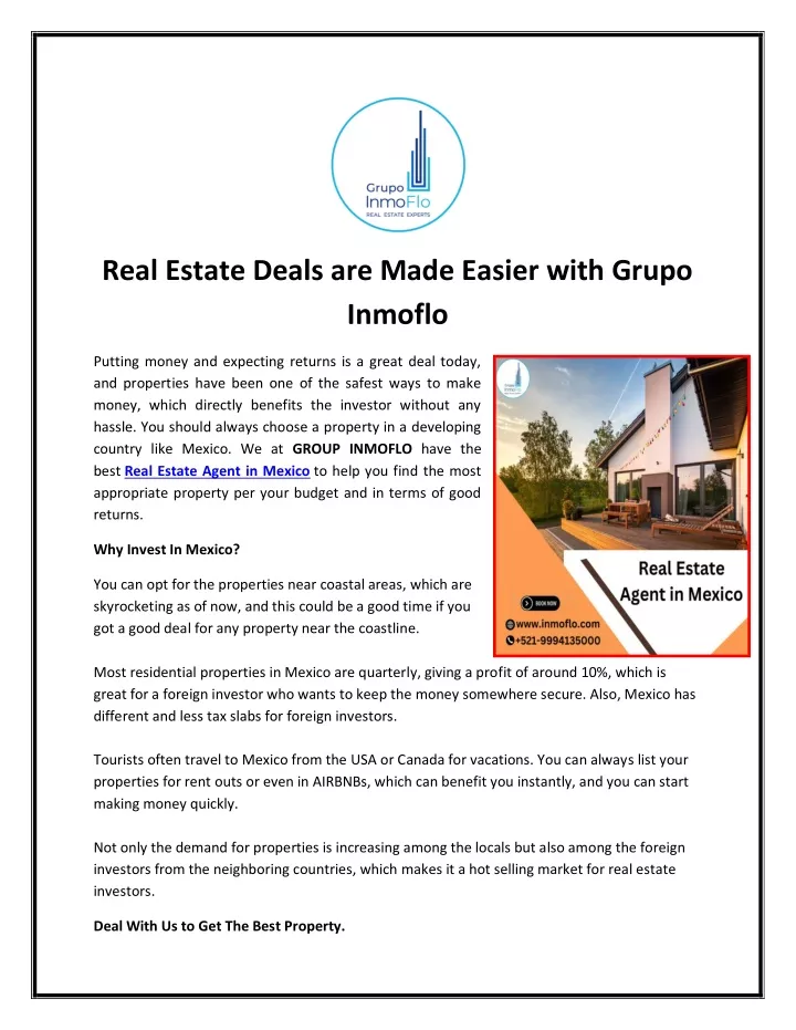 real estate deals are made easier with grupo