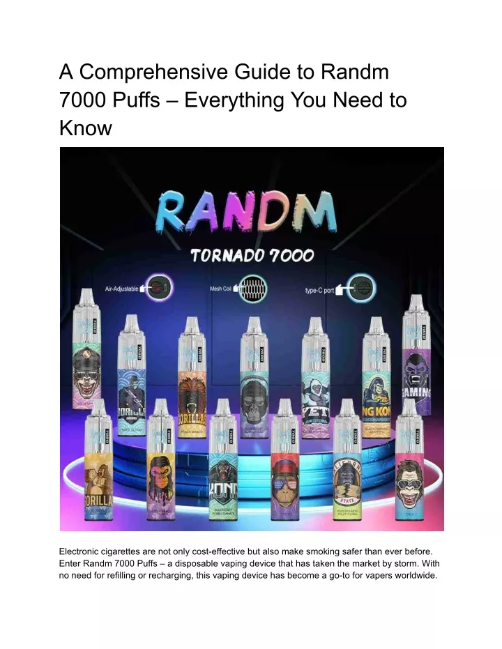 a comprehensive guide to randm 7000 puffs