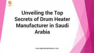 Drum Heaters Manufacturers in Saudi Arabia - Agreekomp heaters