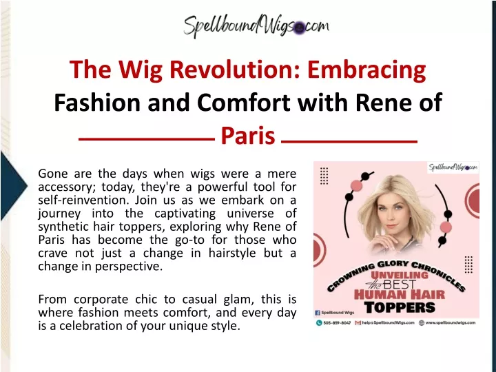 the wig revolution embracing fashion and comfort with rene of paris