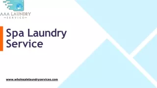 Get Relax and Unwind with Our Spa Laundry Service