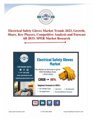 Electrical Safety Gloves Market Trends, Growth, Key Players, Forecast 2023-2033