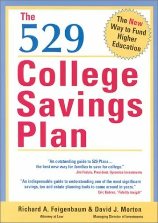 ✔DOWNLOAD⭐ Book [PDF]  The 529 College Savings Plan: The Smart Way to Fund Highe