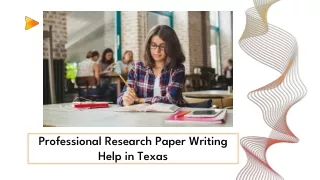 Professional Research Paper Writing Help in Texas