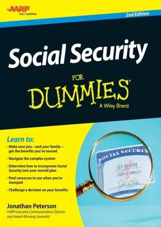 [❤READ⚡ ✔DOWNLOAD⭐]  Social Security For Dummies