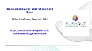 Brain surgeon Delhi - Sushrut Brain and Spine