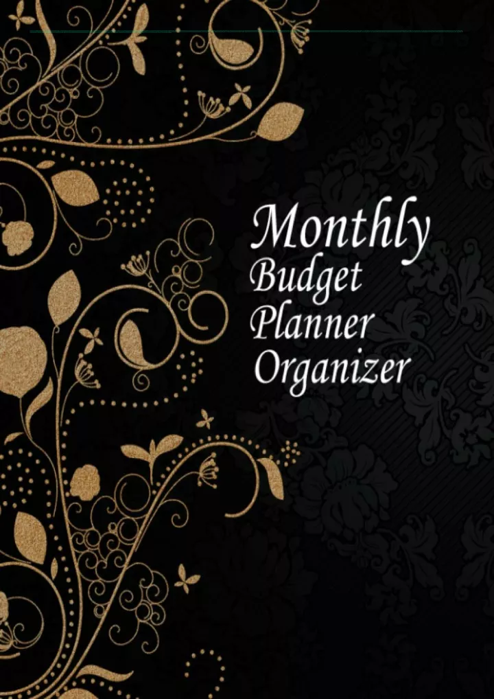 read ebook pdf monthly budget planner organizer