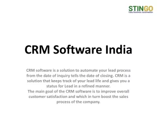 crm s oftware india