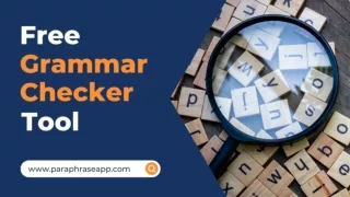 Free Grammar Checker Tool - Online Spell Checker