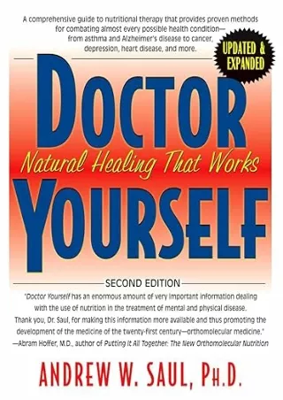 Pdf⚡️(read✔️online) Doctor Yourself: Natural Healing That Works