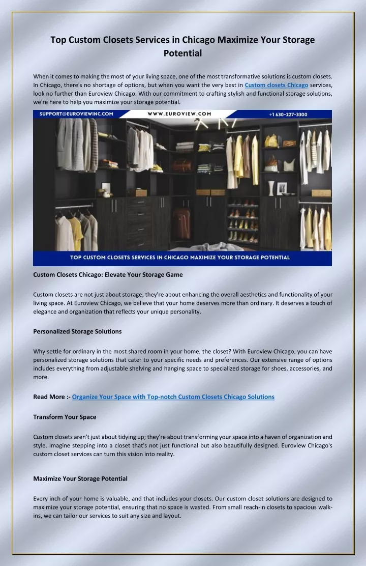 top custom closets services in chicago maximize