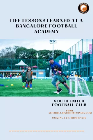 Life Lessons Learned at a Bangalore Football Academy