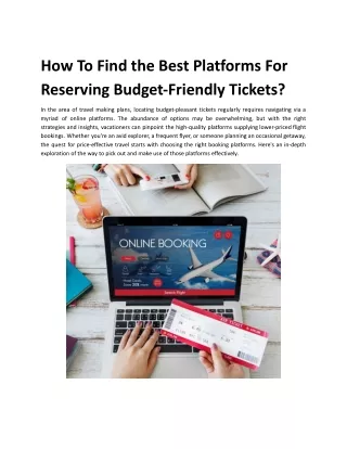How To Find the Best Platforms For Reserving Budget-Friendly Tickets_.docx