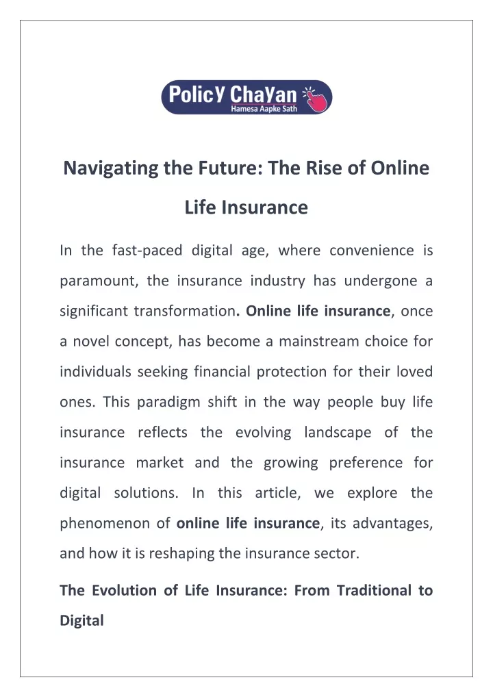 navigating the future the rise of online