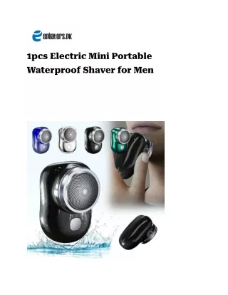 1pcs Electric Mini Portable Waterproof Shaver for Men