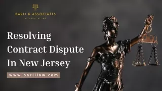 Resolving Contract Dispute In New Jersey