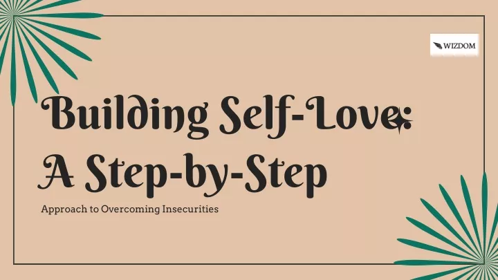 building self love a step by step approach