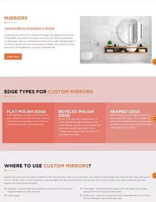 Custom Mirror Suppliers Dubai | Vanity Mirror With Lights