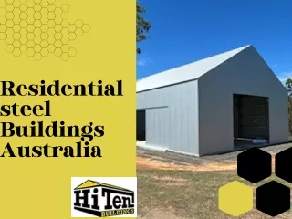Residential steel Buildings Australia