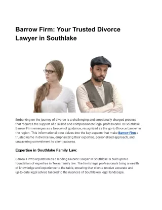 Barrow Firm_ Your Trusted Divorce Lawyer in Southlake