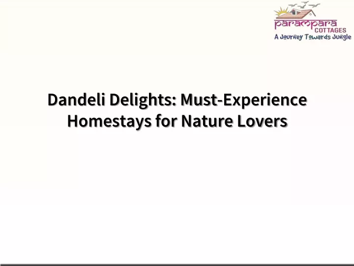 dandeli delights must experience homestays