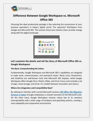 difference between google workspace vs microsoft