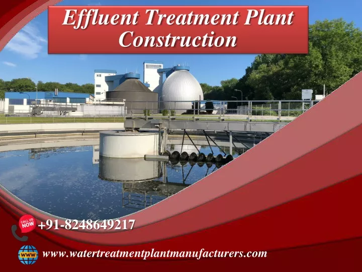 effluent treatment plant construction