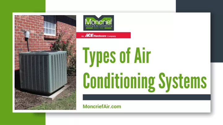 types of air conditioning systems