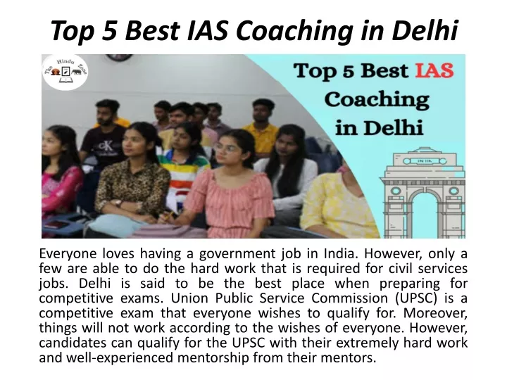 top 5 best ias coaching in delhi