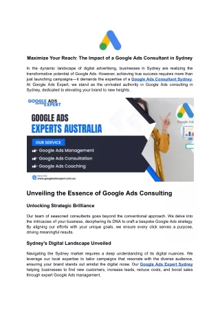 maximize your reach the impact of a google