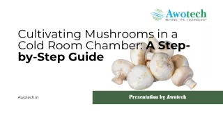 mushroom cultivation process in cold room-awotech