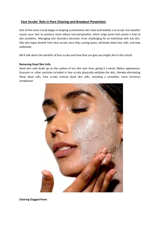 Yahvi Face Scrubs for Radiant Skin