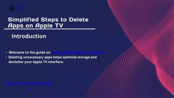 simplified steps to delete apps on apple tv