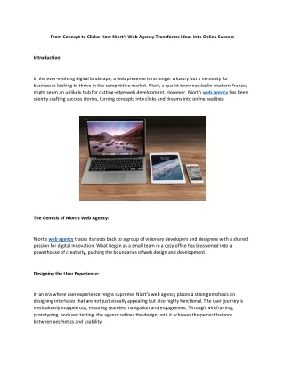 From Concept to Clicks How Niort's Web Agency Transforms Ideas into Online Success