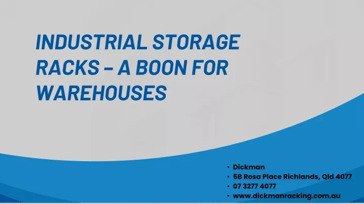 industrial storage racks a boon for warehouses