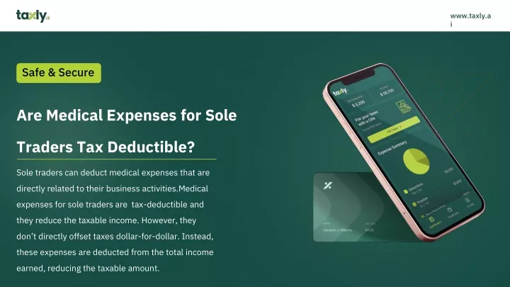 are medical expenses for sole traders tax deductible