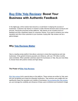 Buy Elite Yelp Reviews (2)