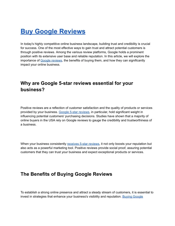 buy google reviews